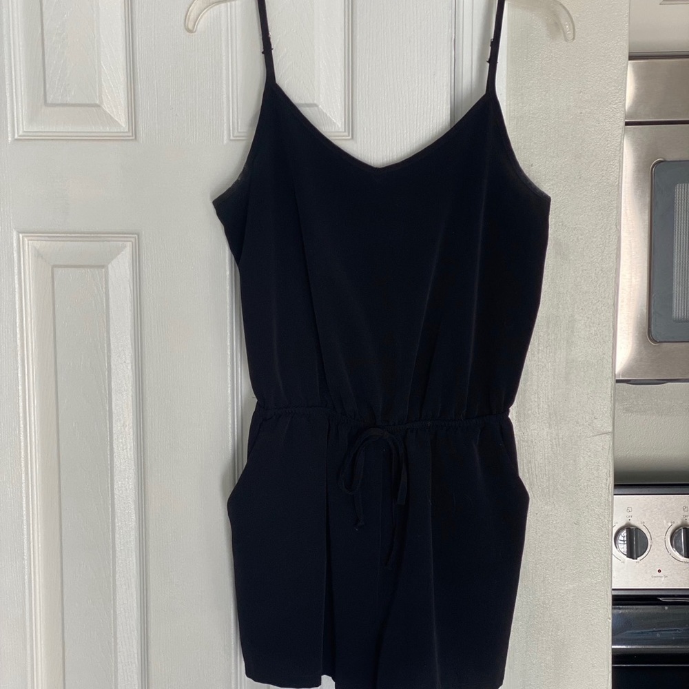Black tank top romper